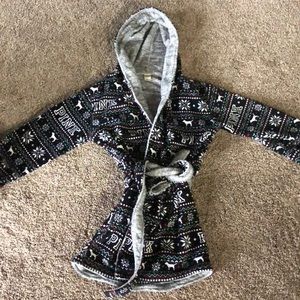 PINK short cozy robe